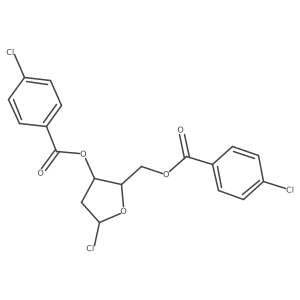 [(2S,3R,5S)-5-chloro-3-(4-chlorobenzoyl)oxyoxolan-2-yl]methyl 4-chlorobenzoate Structure