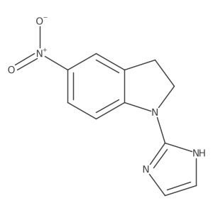1-(1H-imidazol-2-yl)-5-nitro-2,3-dihydro-1H-indole结构式