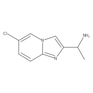 1-{6-Chloroimidazo[1,2-a]pyridin-2-yl}ethan-1-amine结构式