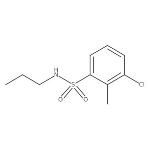 3-chloro-2-methyl-N-propylbenzene-1-sulfonamide Structure
