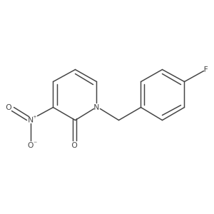 1-[(4-Fluorophenyl)methyl]-3-nitro-2(1H)-pyridinone结构式