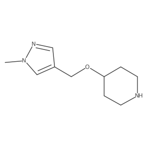 4-[(1-Methyl-1H-pyrazol-4-yl)methoxy]piperidine Structure