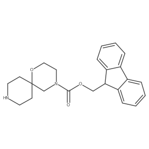 9H-fluoren-9-ylmethyl-1-oxa-4,9-diazaspiro[5.5]undecane-4-carboxylate Structure