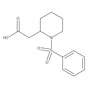 [1-(Phenylsulfonyl)piperidin-2-yl]acetic acid结构式