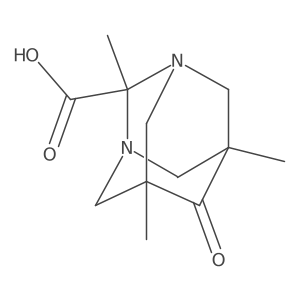 2,5,7-Trimethyl-6-oxo-1,3-diazaadamantane-2-carboxylic acid Structure