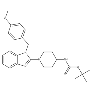 tert-butyl (1-(1-(4-methoxybenzyl)-1H-benzo[d]imidazol-2-yl)piperidin-4-yl)carbamate Structure