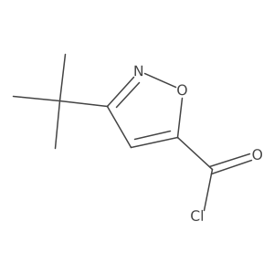 3-Tert-butyl-isoxazole-5-carbonyl chloride Structure