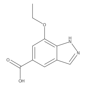 7-ethoxy-1H-indazole-5-carboxylic acid结构式