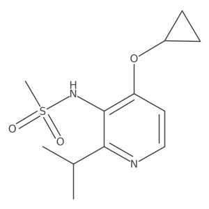 N-(4-Cyclopropoxy-2-isopropylpyridin-3-YL)methanesulfonamide结构式