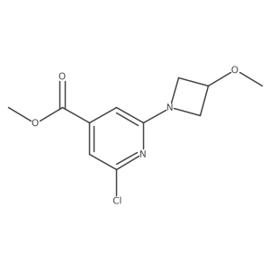 Methyl 2-chloro-6-(3-methoxy-1-azetidinyl)-4-pyridinecarboxylate Structure