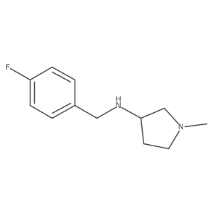 N-[(4-fluorophenyl)methyl]-1-methylpyrrolidin-3-amine Structure