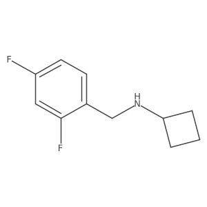N-[(2,4-difluorophenyl)methyl]cyclobutanamine Structure