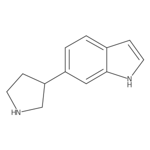 6-(Pyrrolidin-3-yl)-1h-indole结构式