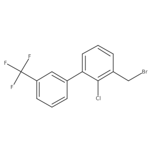 1,1a(2)-Biphenyl, 3-(bromomethyl)-2-chloro-3a(2)-(trifluoromethyl)-结构式