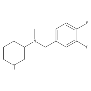 N-[(3,4-difluorophenyl)methyl]-N-methylpiperidin-3-amine Structure