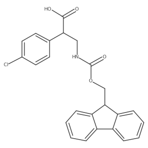 (S)-3-(9H-Fluoren-9-ylmethoxycarbonylamino)-2-(4-chloro-phenyl)-propionic acid Structure