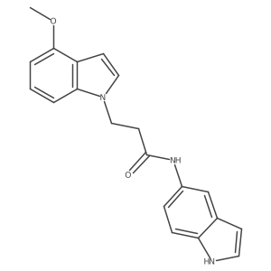 N-(1H-indol-5-yl)-3-(4-methoxy-1H-indol-1-yl)propanamide Structure