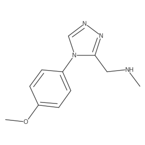 {[4-(4-methoxyphenyl)-4H-1,2,4-triazol-3-yl]methyl}(methyl)amine结构式