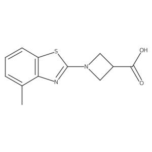 1-(4-Methyl-1,3-benzothiazol-2-yl)azetidine-3-carboxylic acid结构式
