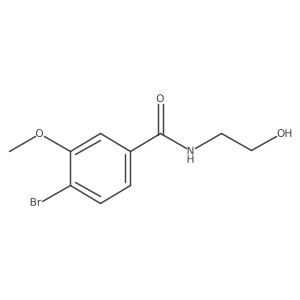 4-bromo-N-(2-hydroxyethyl)-3-methoxybenzamide Structure