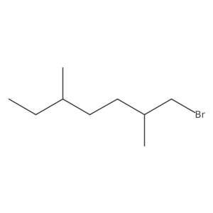 1-Bromo-2,5-dimethylheptane Structure