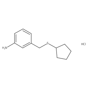 3-[(Cyclopentylsulfanyl)methyl]aniline hydrochloride Structure