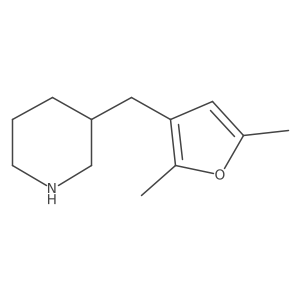 3-[(2,5-Dimethylfuran-3-yl)methyl]piperidine Structure