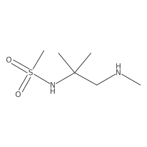 N-[2-methyl-1-(methylamino)propan-2-yl]methanesulfonamide结构式