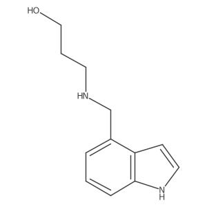 3-[(1H-Indol-4-ylmethyl)amino]propan-1-ol Structure