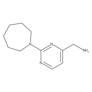 (2-(Azepan-1-yl)pyrimidin-4-yl)methanamine Structure