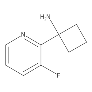 1-(3-Fluoropyridin-2-yl)cyclobutan-1-amine Structure