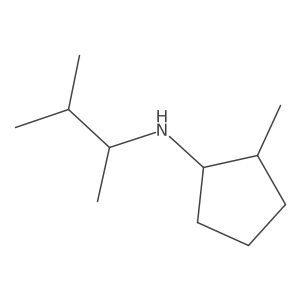 2-methyl-N-(3-methylbutan-2-yl)cyclopentan-1-amine结构式