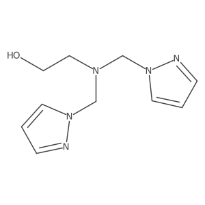 2-(Bis((1H-pyrazol-1-yl)methyl)amino)ethanol Structure