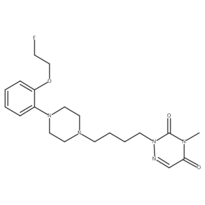 2-(4-(4-(2-(2-fluoroethoxy)phenyl)piperazin-1-yl)butyl)-4-methyl-1,2,4-triazine-3,5(2H,4H)-dione Structure