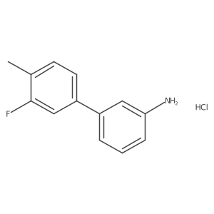 3-(3-Fluoro-4-methylphenyl)aniline hydrochloride结构式