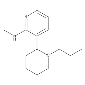N-Methyl-3-(1-propylpiperidin-2-yl)pyridin-2-amine结构式