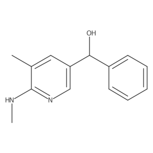 (5-Methyl-6-(methylamino)pyridin-3-yl)(phenyl)methanol结构式