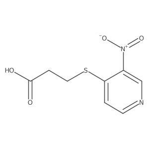 3-[(3-Nitro-4-pyridinyl)thio]propanoic acid Structure