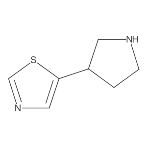 5-(Pyrrolidin-3-yl)-1,3-thiazole结构式