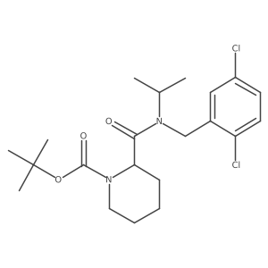 tert-Butyl 2-((2,5-dichlorobenzyl)(isopropyl)carbamoyl)piperidine-1-carboxylate结构式