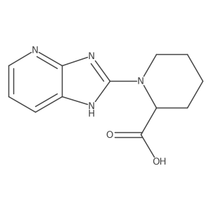 1-(3H-imidazo[4,5-b]pyridin-2-yl)piperidine-2-carboxylic acid结构式