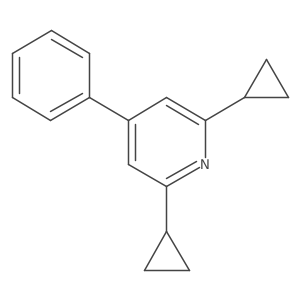 Pyridine, 2,6-dicyclopropyl-4-phenyl-结构式