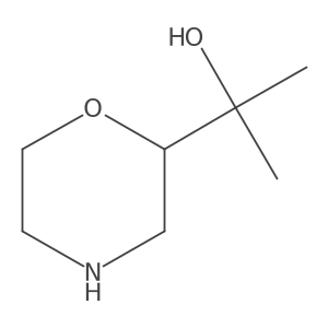 (S)-2-(Morpholin-2-yl)propan-2-ol Structure