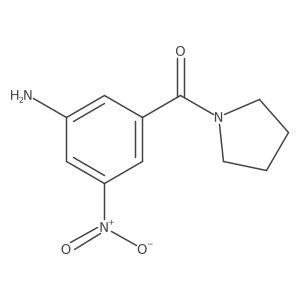 (3-Amino-5-nitrophenyl)-1-pyrrolidinylmethanone Structure