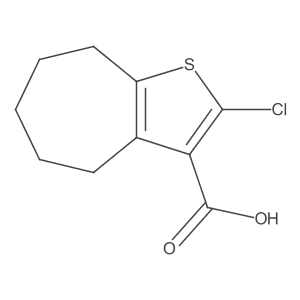 2-Chloro-4H,5H,6H,7H,8H-cyclohepta[b]thiophene-3-carboxylic acid Structure