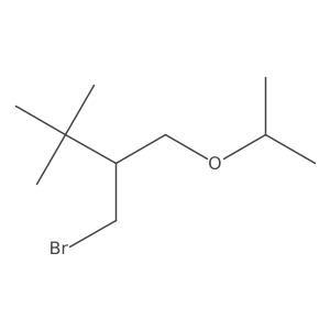2-(Bromomethyl)-3,3-dimethyl-1-(propan-2-yloxy)butane结构式
