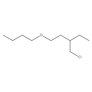 1-Butoxy-3-(chloromethyl)pentane结构式