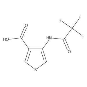 4-(Trifluoroacetamido)thiophene-3-carboxylic acid Structure