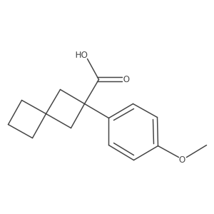 2-(4-Methoxyphenyl)spiro[3.3]heptane-2-carboxylic acid Structure