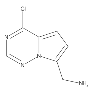 1-{4-Chloropyrrolo[2,1-f][1,2,4]triazin-7-yl}methanamine结构式